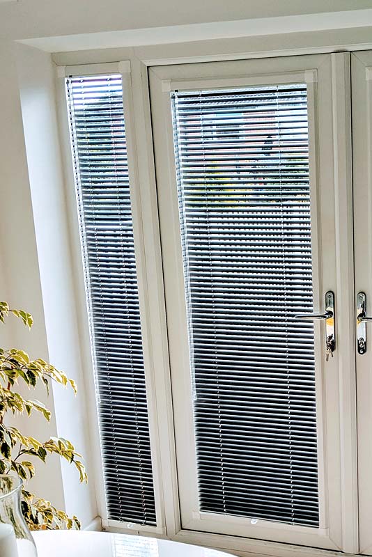 black perfect fit blinds