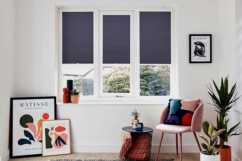 study room fitted with perfect fit blinds