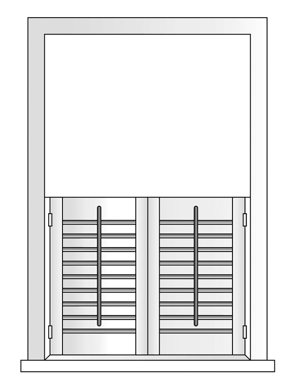 drawing of a cafe shutter